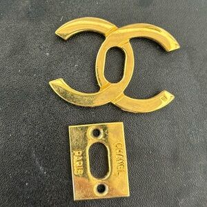 CHANEL Gold CC Logo Hardware Set